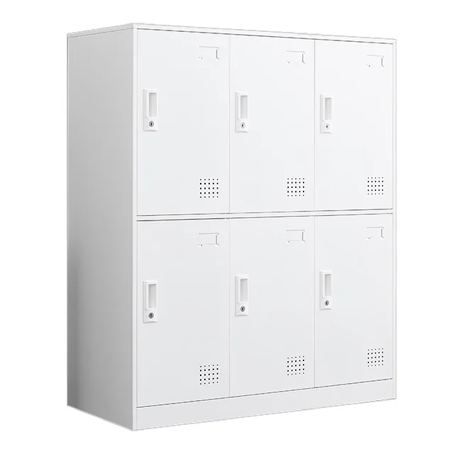 Six Door Steel Cabinet Used Metal Wardrobe Cabinet Steel Charging Locker