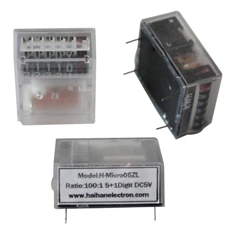 Stepper motor Counter with PCB Mount 5+1 for DIN RAIL  Electric Energy Meter