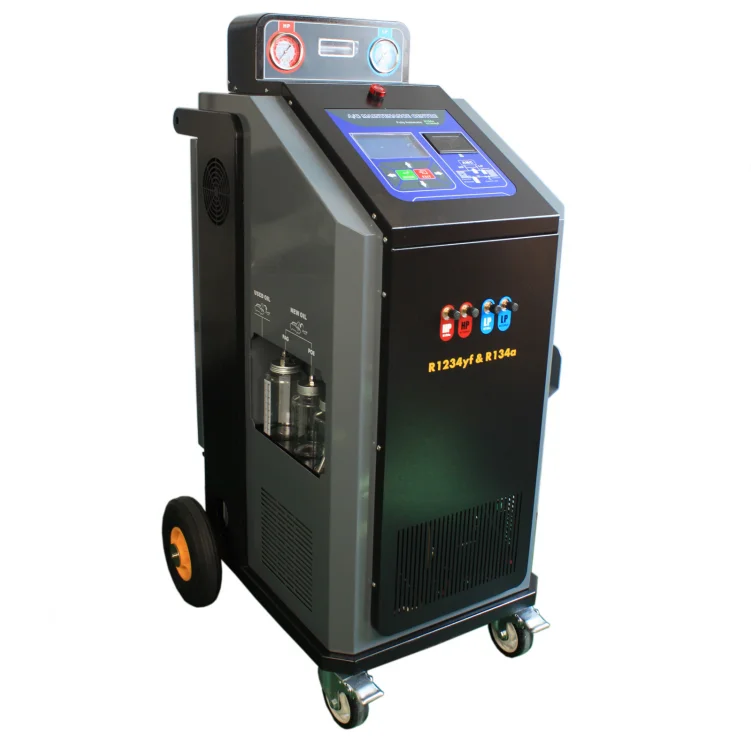 Двойная система для R1234a и R1234yf AMC-1000D полностью автоматическая машина восстановления хладагента кондиционера