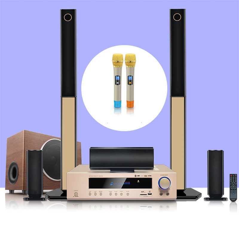 Vofull Высокое качество 3 1 домашний кинотеатр woofer звуковые системы с цифровым fm