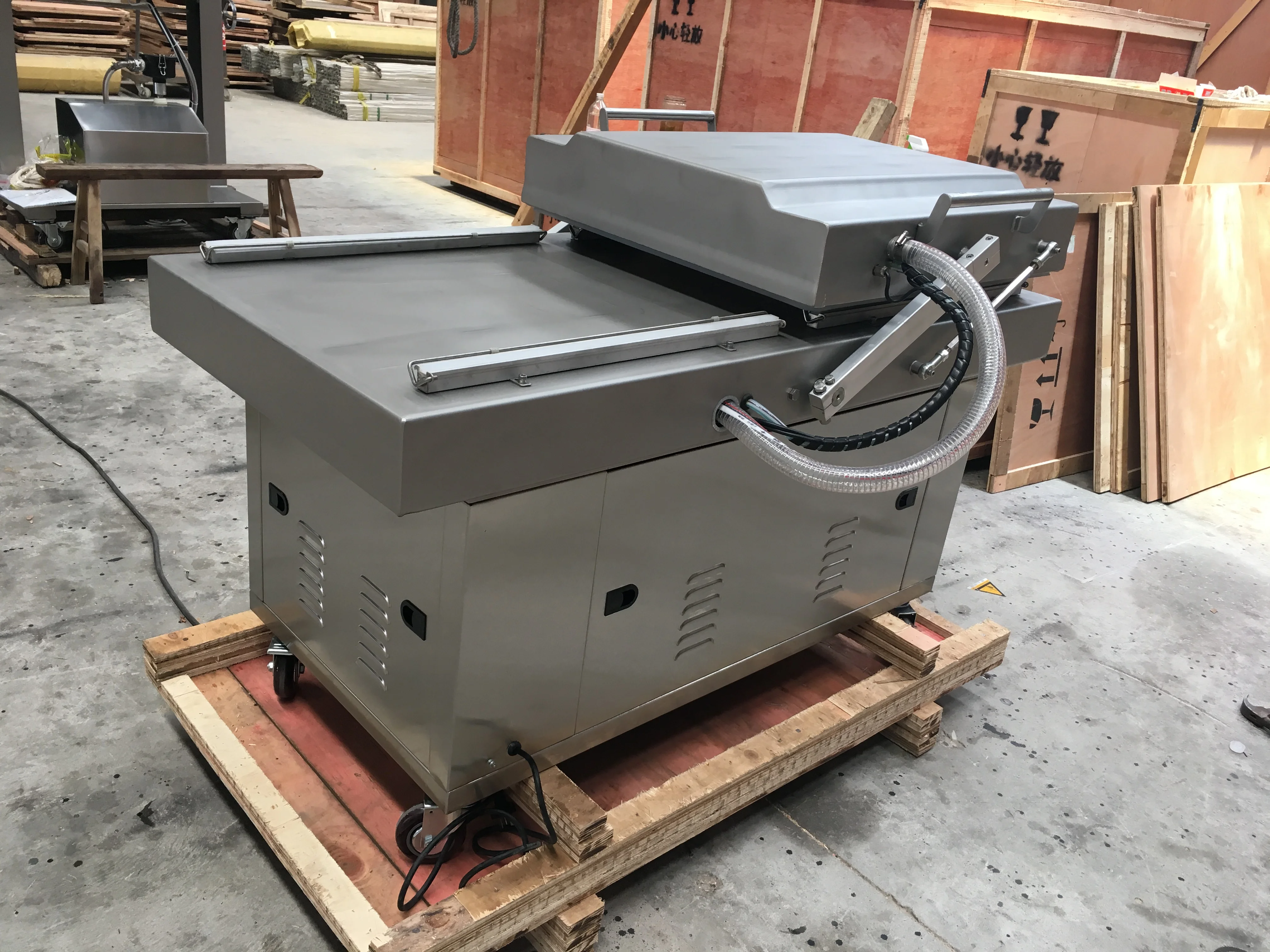 Вакуумная упаковочная машина z5002sb с двойной камерой вакуумный