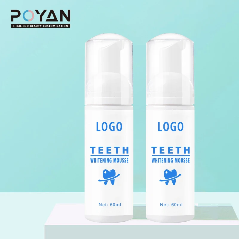 Private Label Oral Care Baking Soda Teeth Whitening Mousse Foam Toothpaste