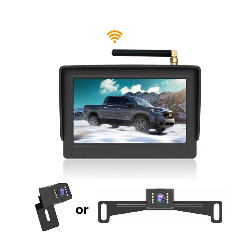 wireless multi mount Magnetic small hidden video revers  mirror 360 degree back car security cctv dashboard camera in car