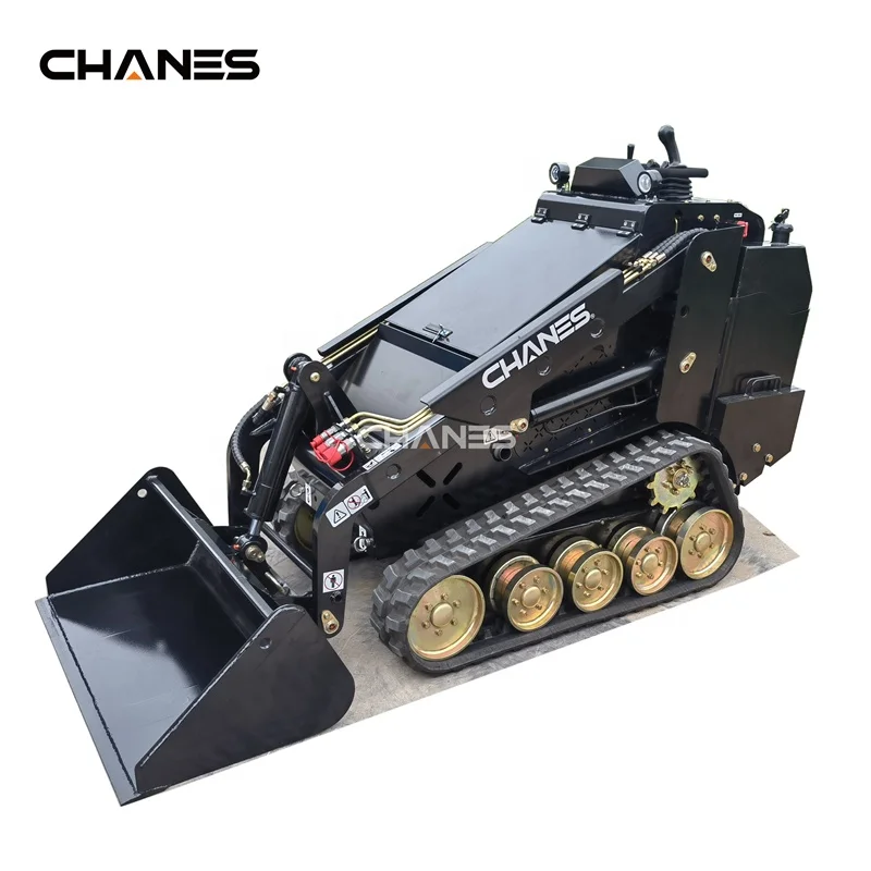 cheap mini skid steer loader for sale mini  china diesel skid steer wheel loader traced loader with stump grinterEPA