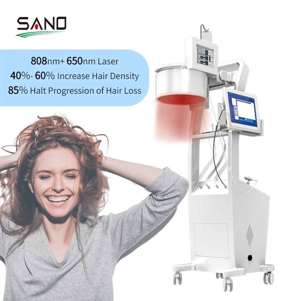 SANO Laser New Hair Growth Diode Laser Helmet Machine With Japan Imported Laser Lights