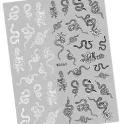 Newest Dragon design 3d nail art sticker decal slider DIY decoration manicure tools MGM814-30