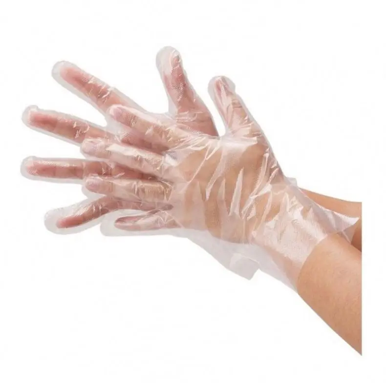 Dish Plastic mitten For Cleaning disposable PE gloves