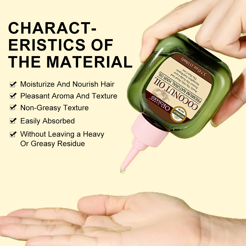 Best Selling Product Smooth Hair Scales Coconut Hair Oil for Hair Growth