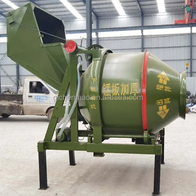 JZC350-DHL 350L 2 Bags Cement Lifting Diesel Self Loading Mortar Beton Cement Concrete Mixer Machine With Ladder Betonniere 350L