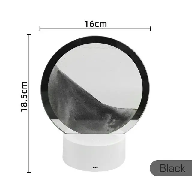 3d Led Flowing Sand Painting Picture Desk Lamp Moving Sand Reading Table Light