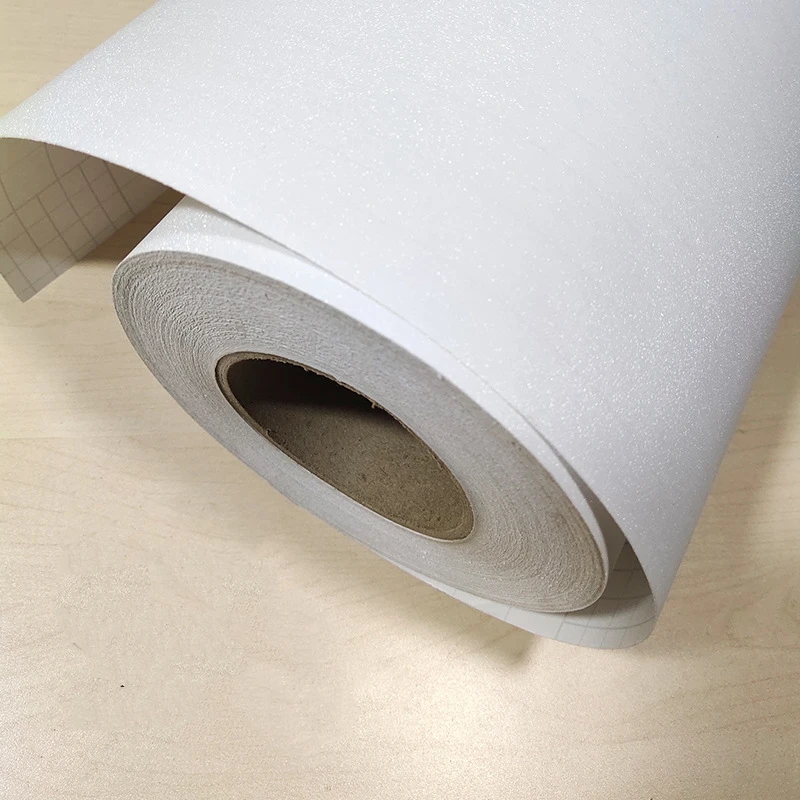 Holographic Film Leather Texture Photo Clear Transparent PVC Self Adhesive Cold Laminating Film
