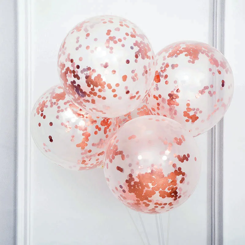 Chinese manufacturer sequined balloons wedding birthday decoration transparent latex paper balloons