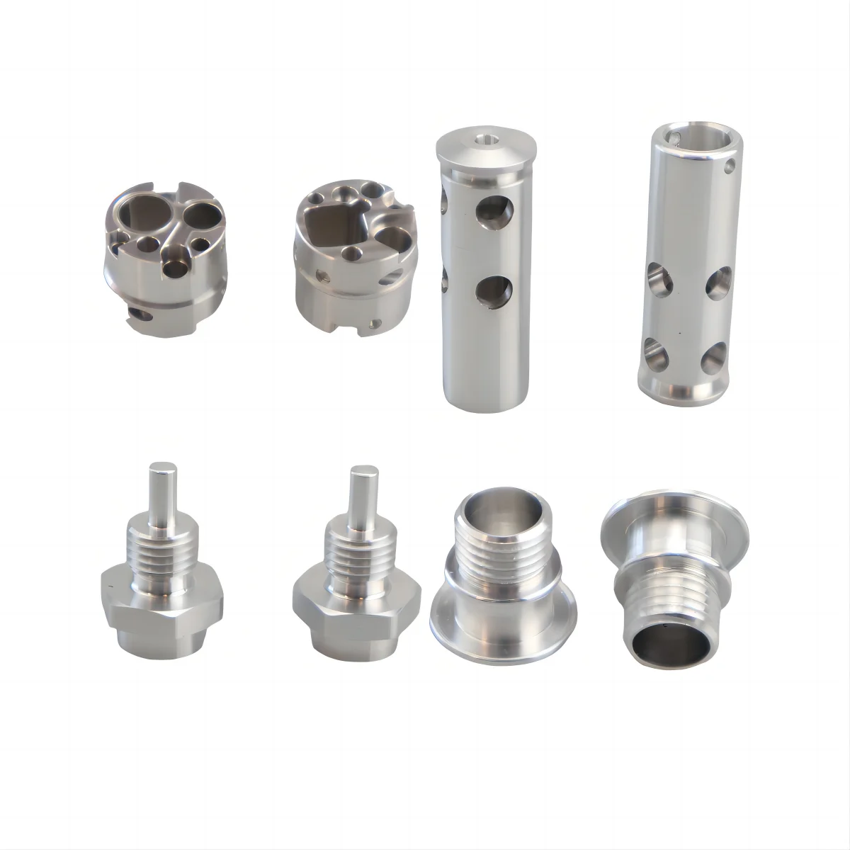 Micro Machining CNC Parts 3D Model Stainless Steel Aluminum Brass Plastic Lathe cnc parts cnc lathe oxidation aluminum machining