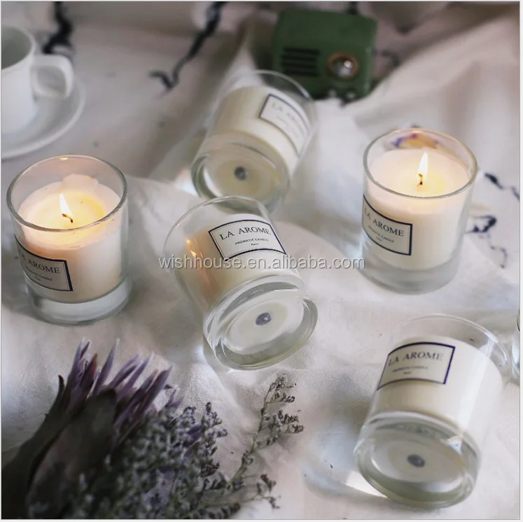 Set di scatole regalo di lusso per San Valentino Vaso portacandele in vetro dal design personalizzato