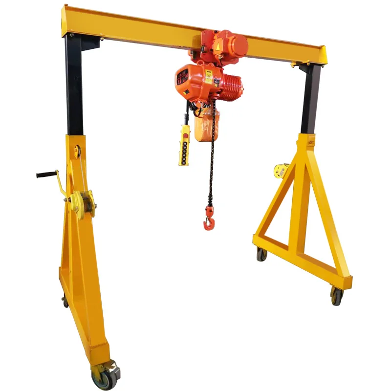 Motor-drive Portable Gantry Crane 0.5 Ton 1 Ton 2 Ton  3 Ton 5 Ton for Sale