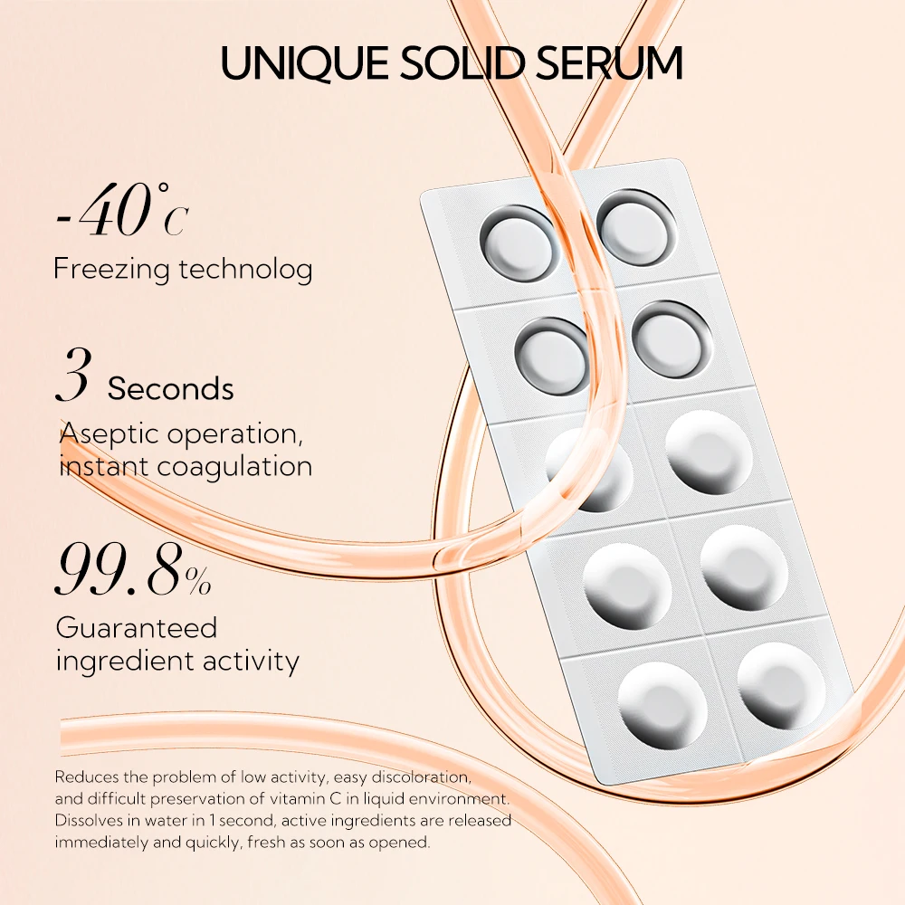 LANBENA New Vitamin C Face Serum Anti Aging Dark Spot Facial Serum Vit E Skin Care 30ML