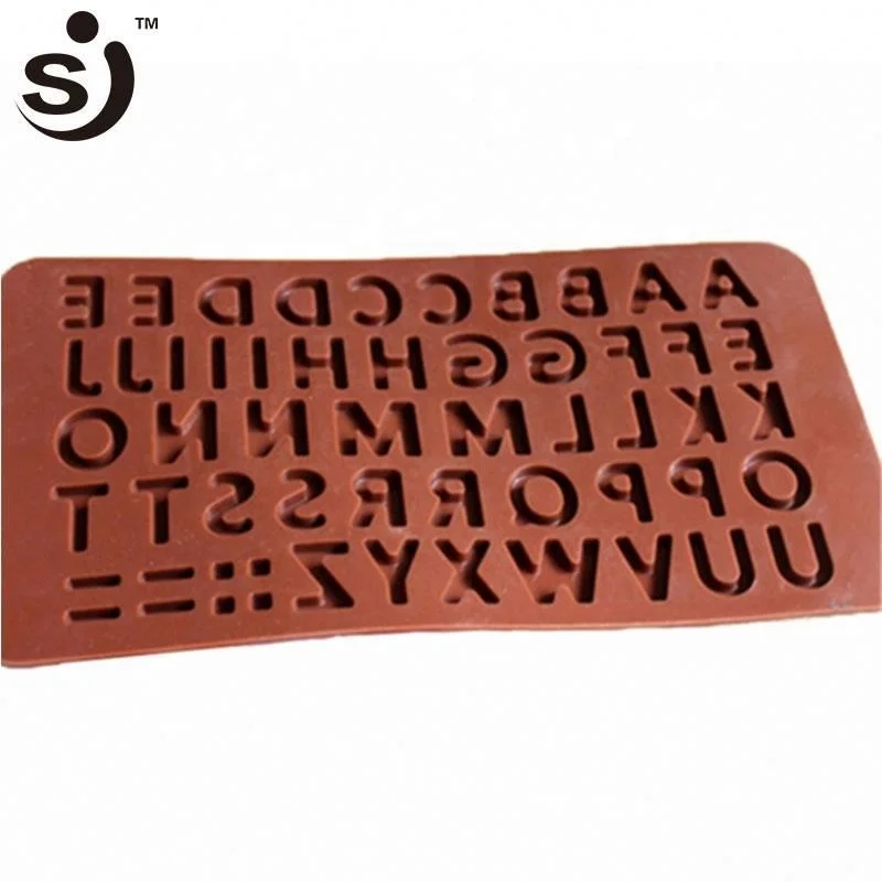 Alphabet Letters Design Silicone 3d Chocolate Mold