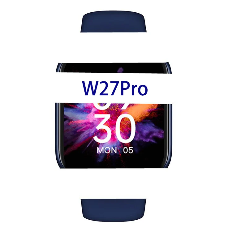 2022 новый тренд W27 умные часы с большим экраном 1,81 дюймов AI голосовой вызов ip68 водонепроницаемый беспроводной зарядки спортивные умные часы с W37Pro