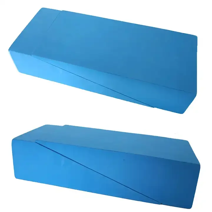 high density premium eco friendly custom color anti-slip eva foam yoga squat block wedge wholesale with logo