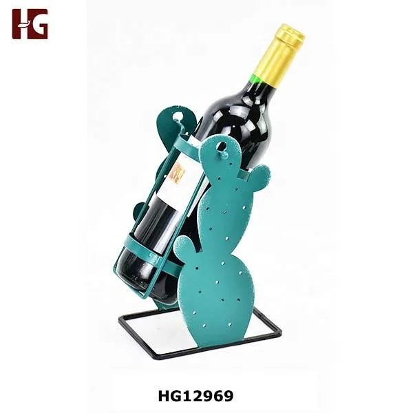 Cactus  Frame Metal 5 Pack Bottle Carrier & Wine Racks