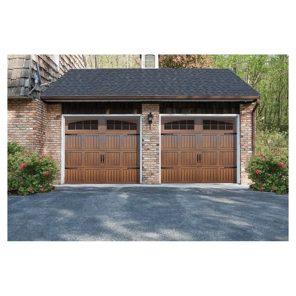 CBDMART Custom Roll Up Garage Door Aluminum Garage Gate Panels Garage Door Remote Control