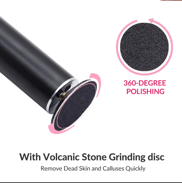 Professional Foot Care Remove Dead Skin Foot File Electric Feet Callus Remover with 60 Pieces Callus Remover Disc Replacement