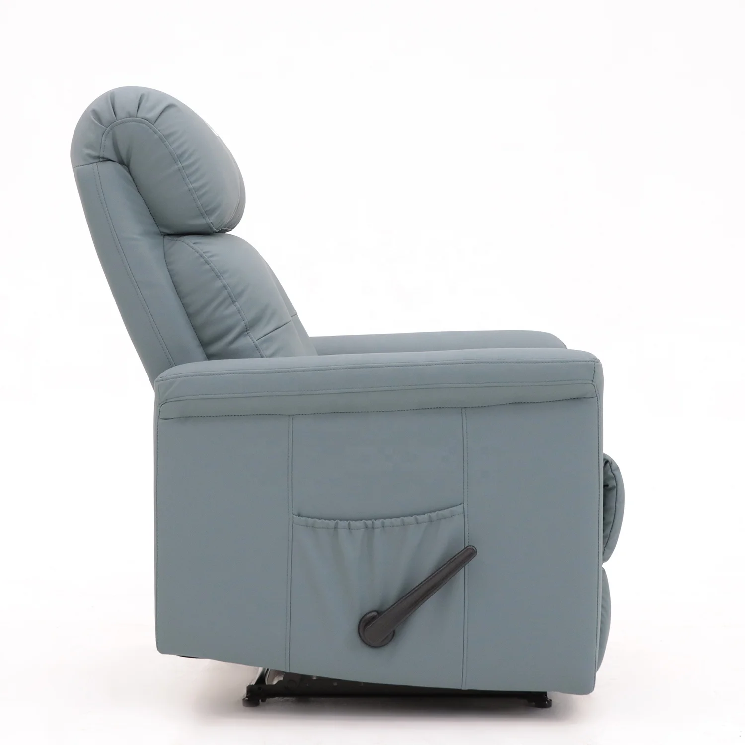 Geeksofa Modern Lazy Boy Microfiber Fabric Manual Recliner Chair for Living Room Furniture