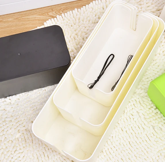 High face value plastic  cable management box with three sizes for hoom and office