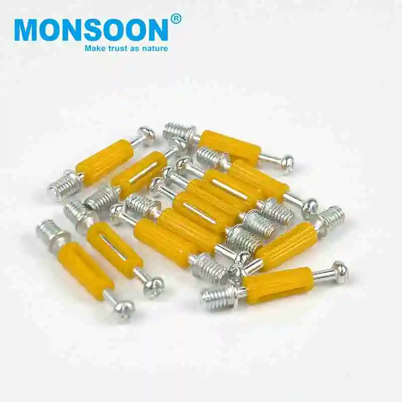 metal connector fittings cam furniture plastic wood connector fittings 3 in 1 Screw Eccentric Cabinet Connectors Bolt