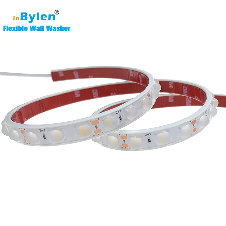 RTS 2835 60LED strip light 18W 30*45 optic flexible wall washer IP65 outdoor TV backlight led strip light