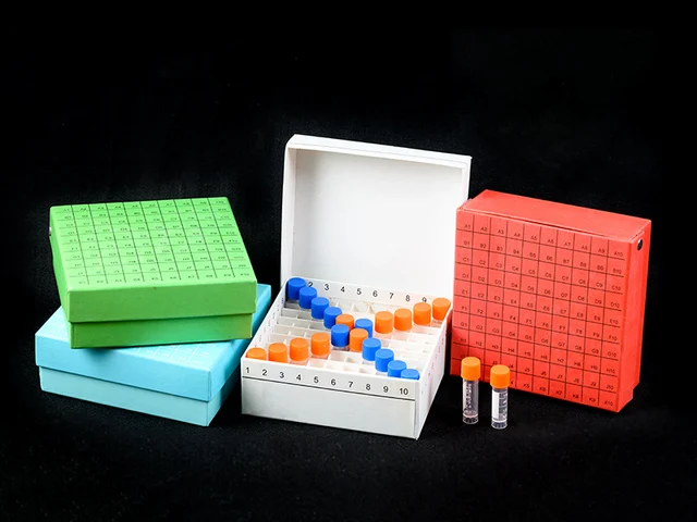 Lab Cryogenic Storage Boxes Cardboard Storage Freezing Box For Cryo Tube