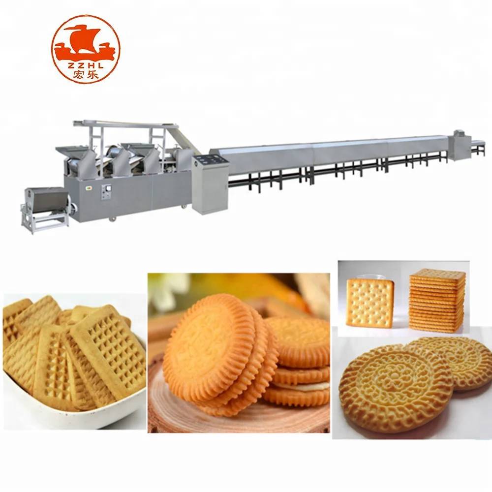 China Factory Soft Hard Biscuits And Cookies Making Machine Packaging