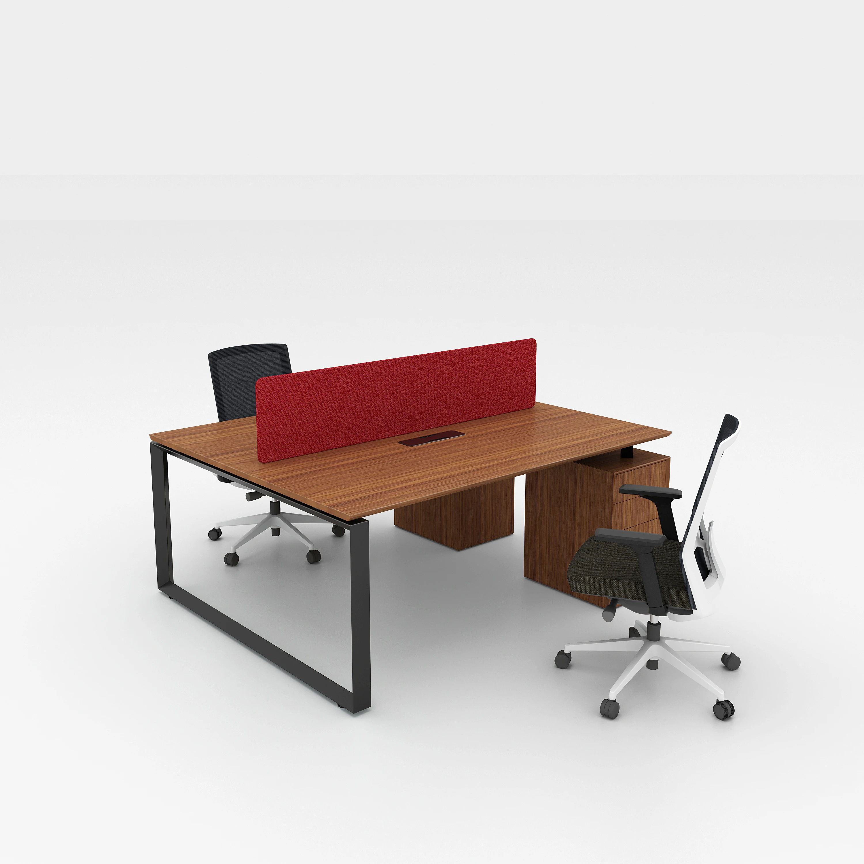 High quality fashion design standard new model modern modular 4 person workstation furniture