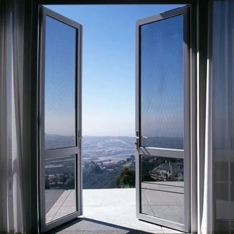 Modern Exterieur Security Door Swing Style with Aluminum  Glass Steel Material Featuring Chinese Design Style glass door