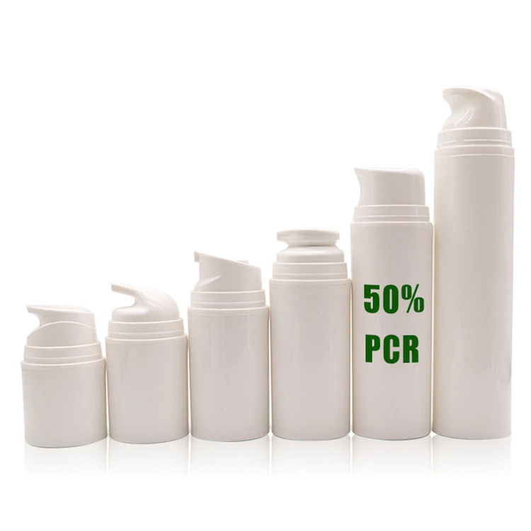 Новые продукты, перерабатываемый пластик, экологически чистый материал ПЦР, Вакуумная бутылка с насосом, косметическая упаковка