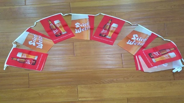 Wholesale custom decorative hanging bunting triangle pennant string flags