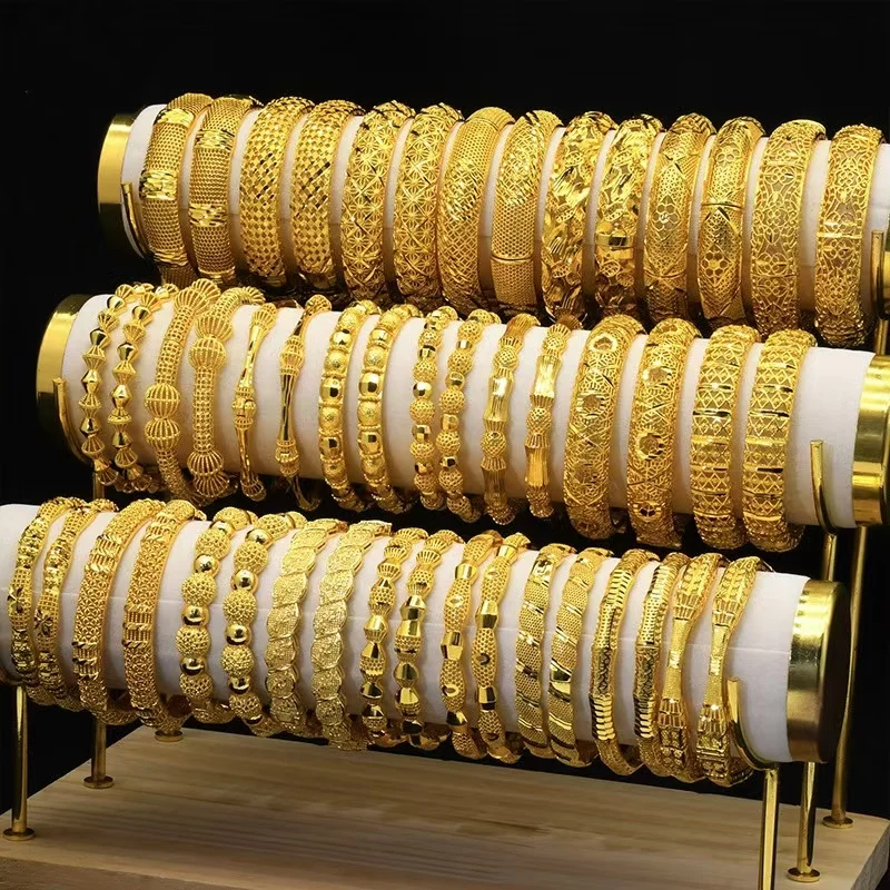 fine fashion bracelets bangles jewelry women indian gold bangles gold plated bangle for women
