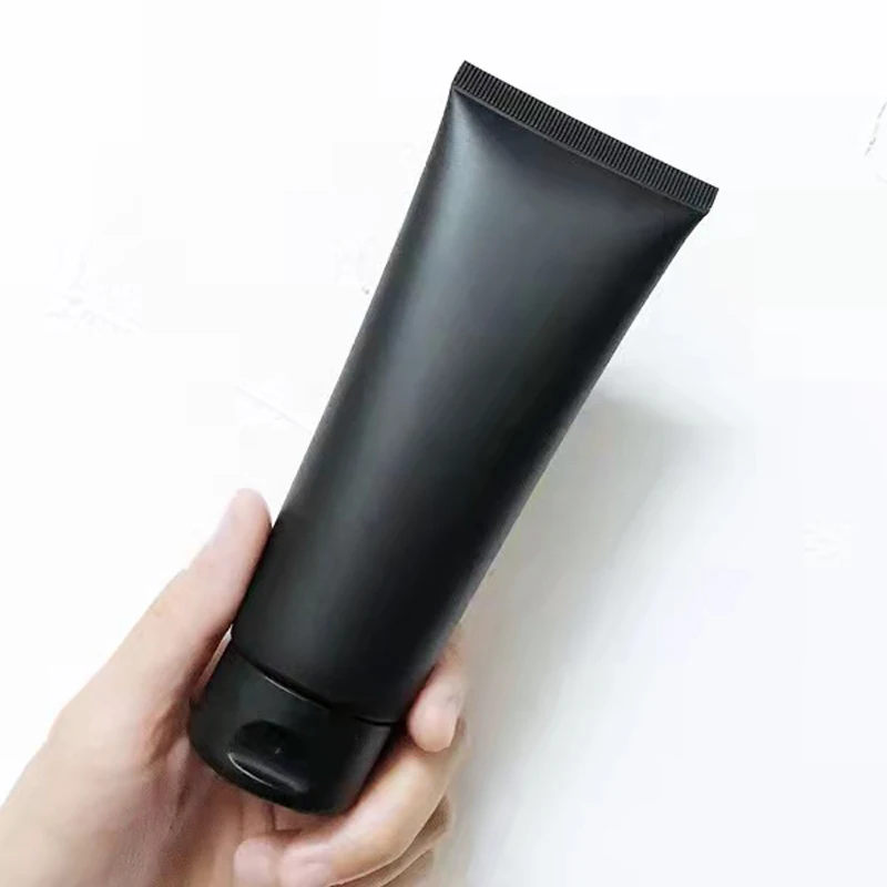 10ml 20ml 30ml 50ml 100ml 120ml 150ml 200ml black PE Plastic Empty Squeeze  Hand Cream Tube Cosmetic Packaging Tubes in store