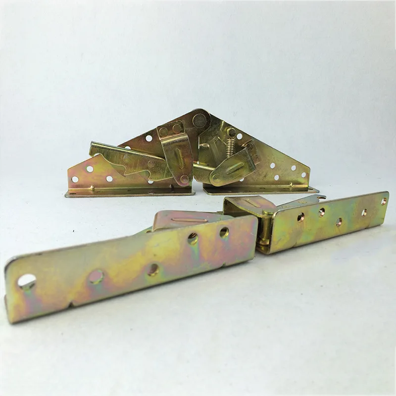 Furniture Accessories Adjustable Ratchet Folding Hinge Mechanism Lift Up Sofa Bed Hinges Mechanism