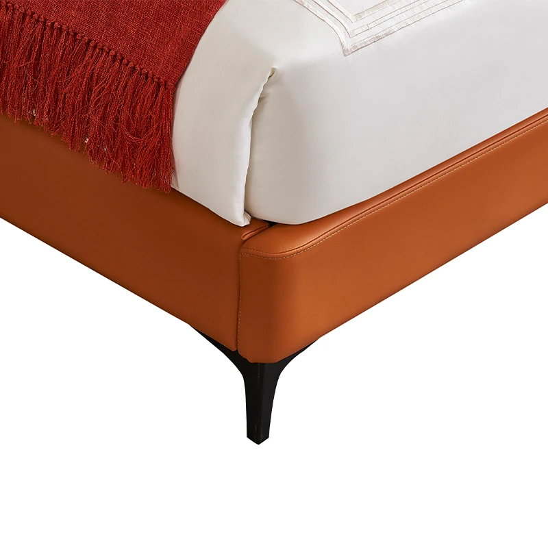 Customizable Double Bed 1.8m Modern Wood Luxury Bed Frame Soft Bedroom Furniture Queen King Size Bed