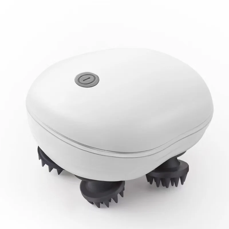 waterproof automatic electric mini portable silicon vibrating octopus head scalp massager machine for hair growth
