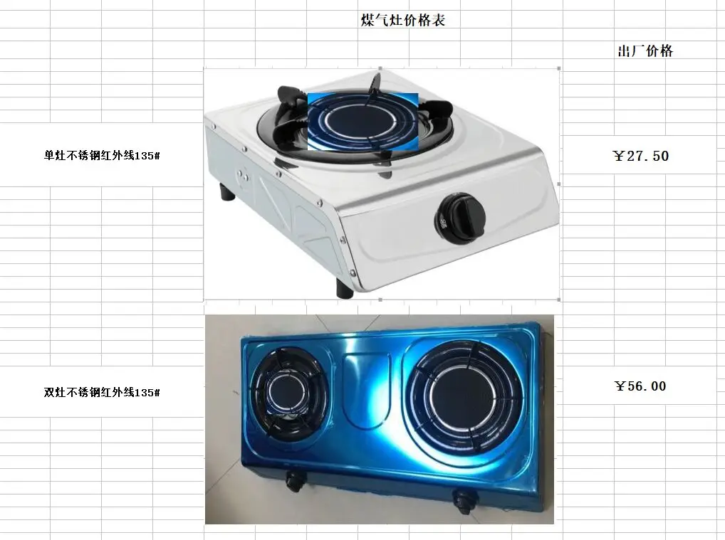 Cheaper and good quality SS single gas cooker with CE one bunner gas cooker