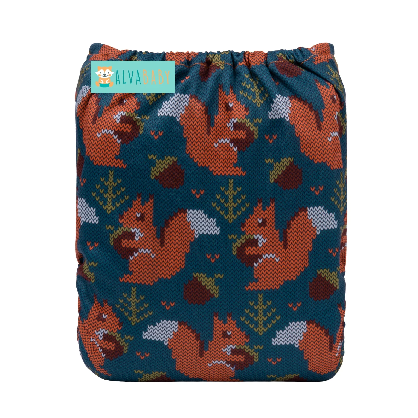 ALVABABY eco-friendly cloth nappy waterproof  washable diaper birds-eye reusable cloth diaper