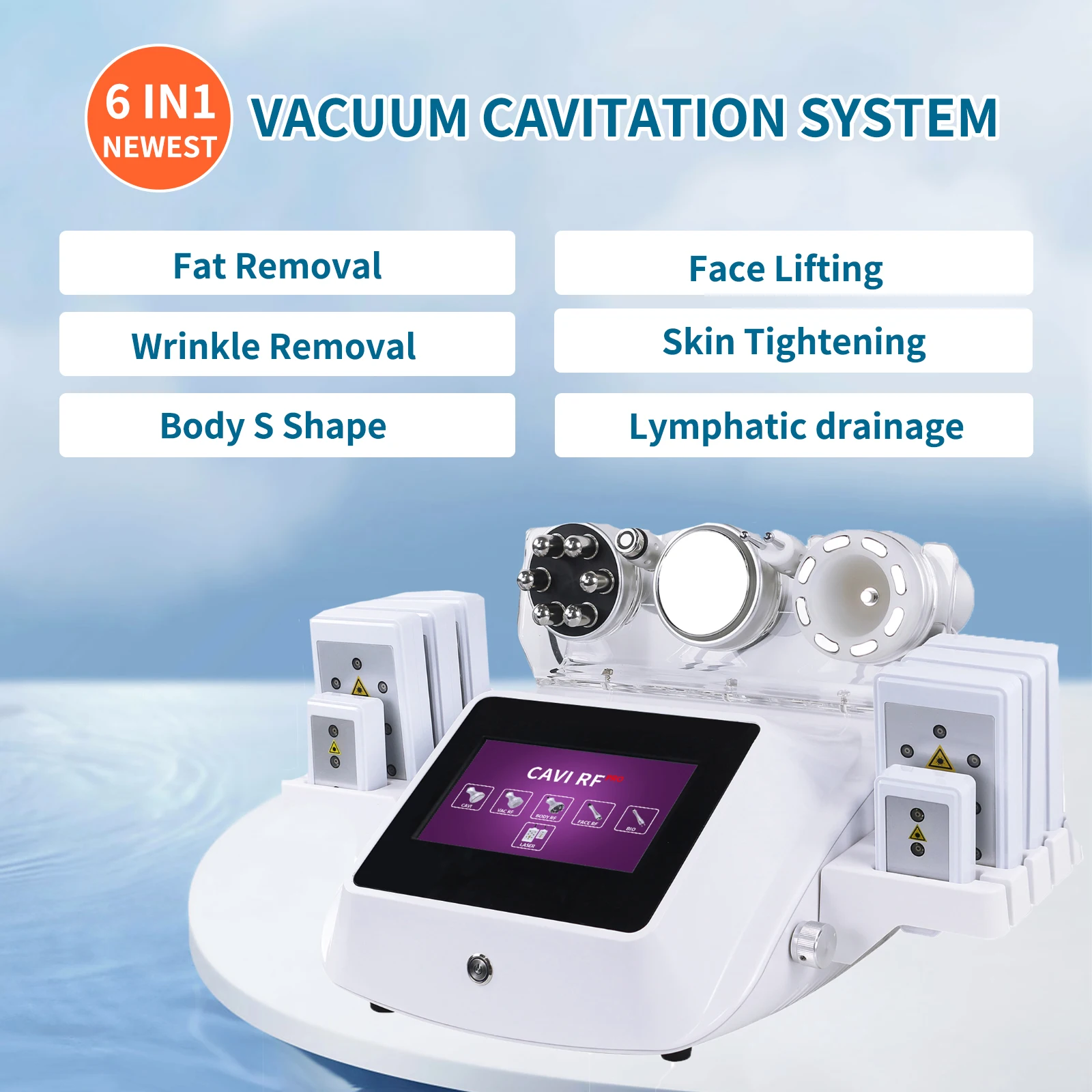 Shefmon Weight Loss S Shape 30k RF Machine Free Shipping S Shape Body Sculpting Machine 30k Face Lifting