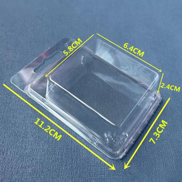 High Transparency Recycled PET Plastic Hinged Clamshell Blister Packaging for Fishing Lure Fishing Hook Tackle