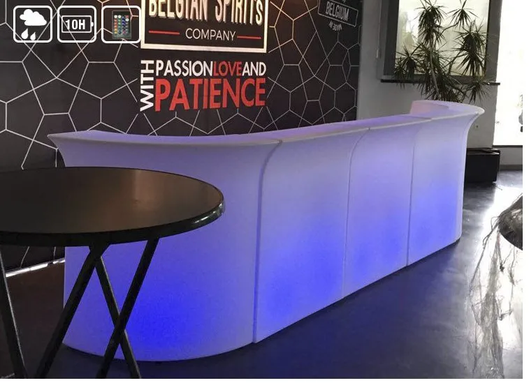 luminous cocktail table / glow mobile cocktail bar counter/ led portable cocktail