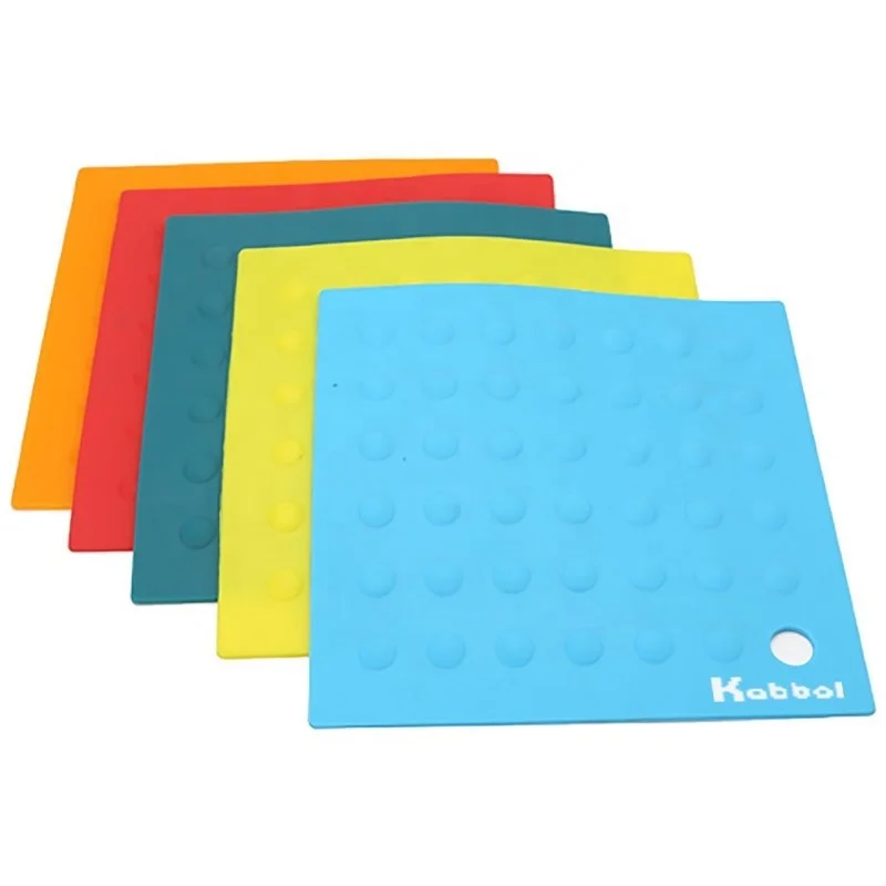 Оптовая продажа, индивидуальный силиконовый термостойкий нескользящий коврик для кастрюль и барбекю, силиконовый держатель для кастрюль, силиконовый коврик