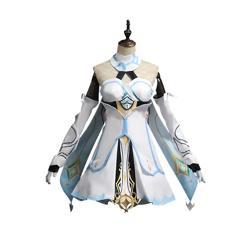JCOSTNG Game Genshin Impact Lumine High Quality Full set Women Girl Halloween Party Cosplay Costume