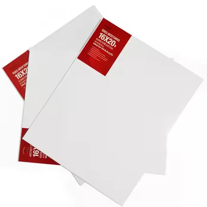 Tercel Wholesale Hand stretched 16x20 blank stretched canvas for Painting 100% Cotton Art Printing for Oil Paint Acrylics