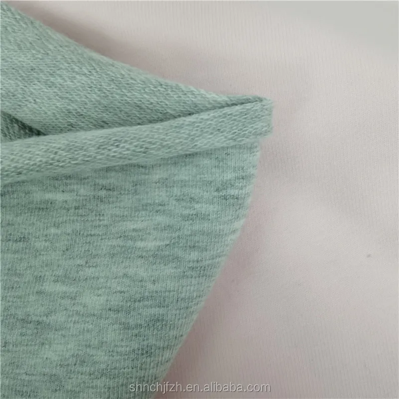Oeko-Tex Cotton Polyester French Terry TC Terry Knitting Fabric CVC Terry Fabric For Hoodie